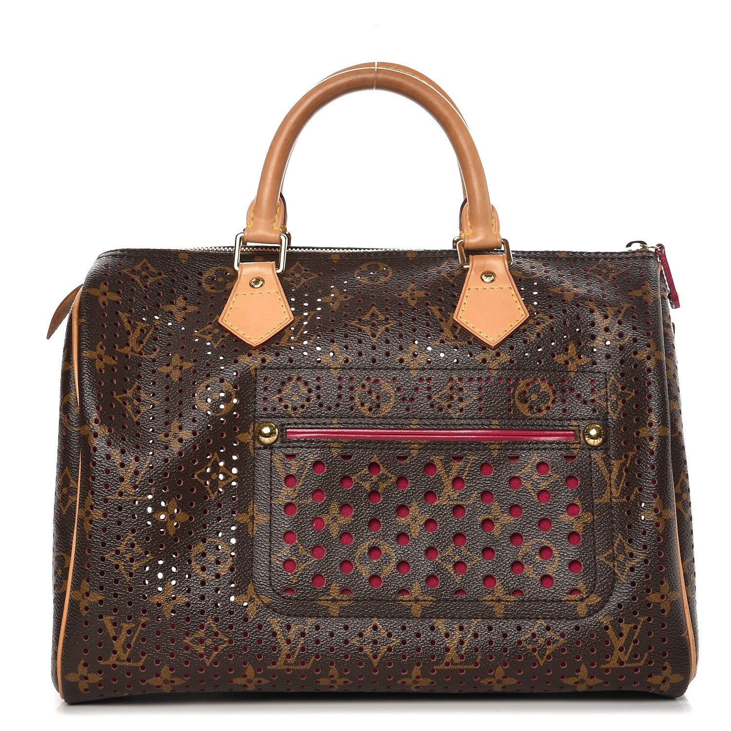 Louis Vuitton Monogram Perforated Speedy 30 Fuchsia 1 of 6