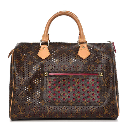 Louis Vuitton Monogram Perforated Speedy 30 Fuchsia 1 of 6