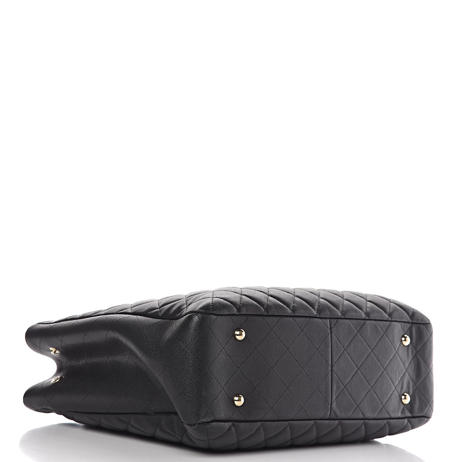 Chanel Caviar Quilted Large CC Shopping Tote Black 4 of 12