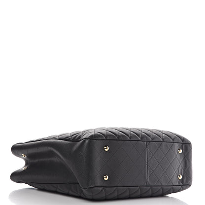 Chanel Caviar Quilted Large CC Shopping Tote Black 4 of 12