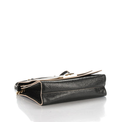 Jimmy Choo Washed Crinkled Calfskin Rebel Shoulder Bag Black 4 of 7
