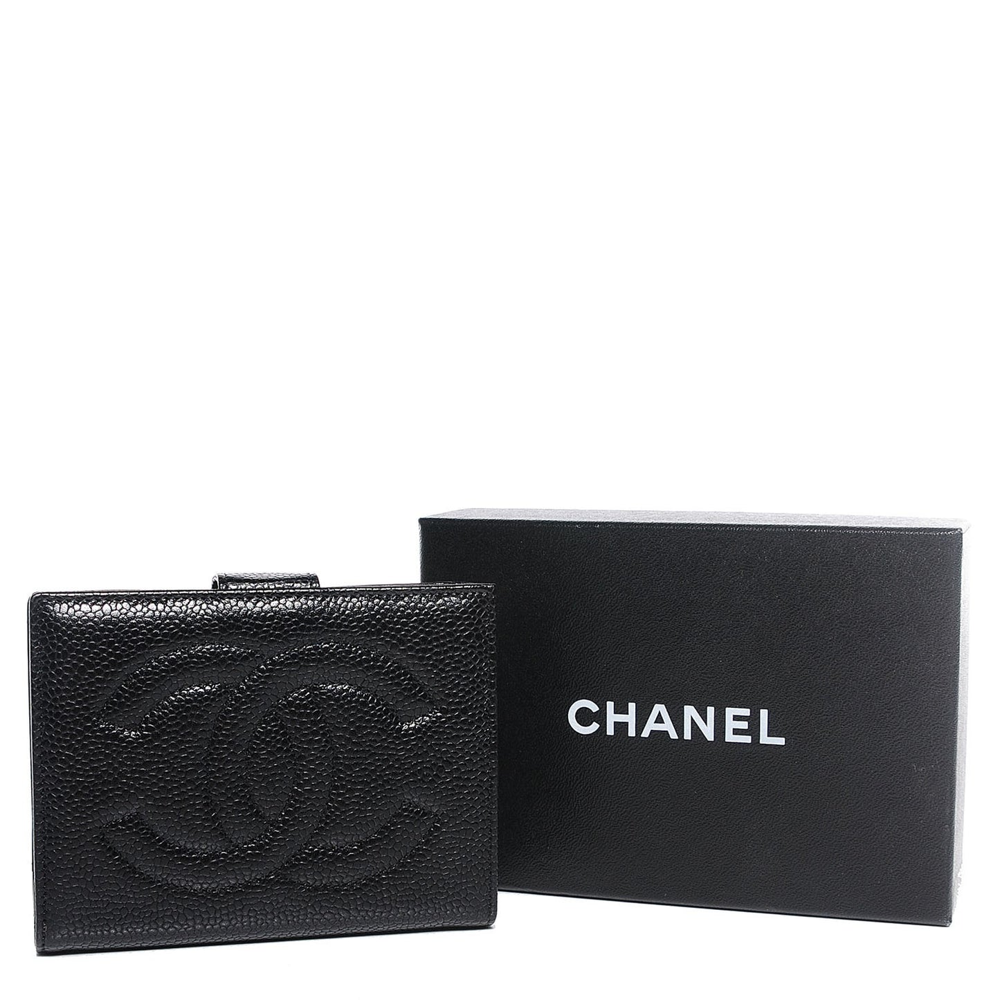 Caviar Timeless CC French Wallet Black