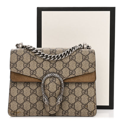 Gucci GG Supreme Monogram Mini Dionysus Shoulder Bag Taupe 11 of 11
