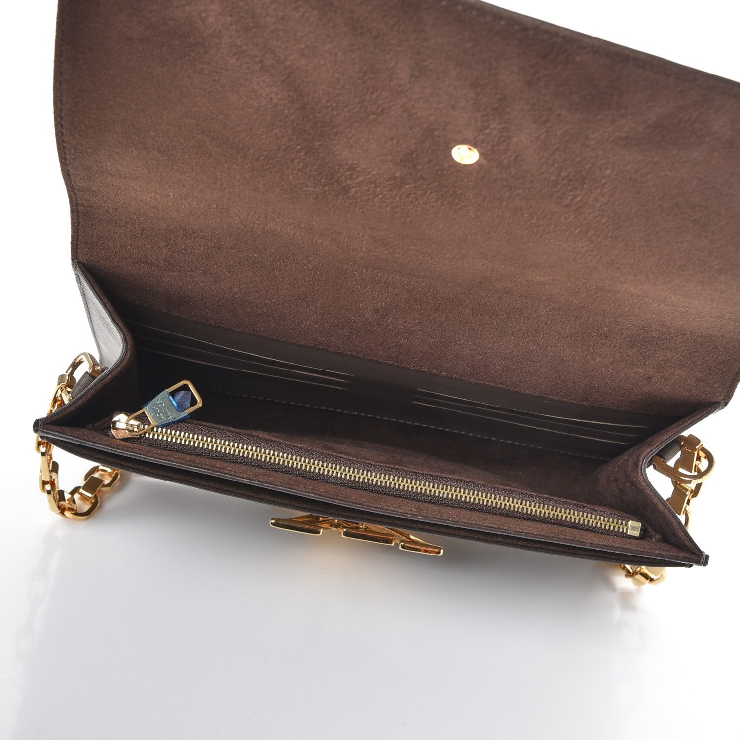Louis Vuitton Calfskin Chain Louise MM Granit 5 of 9