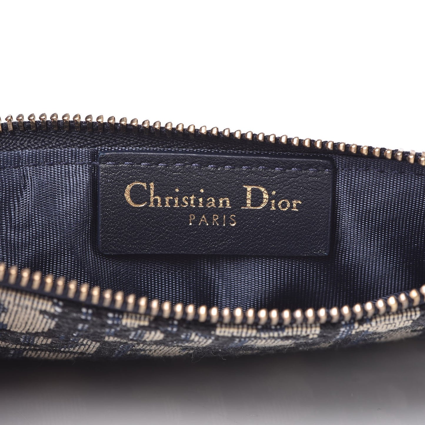 Oblique Dior Pouch Navy Blue