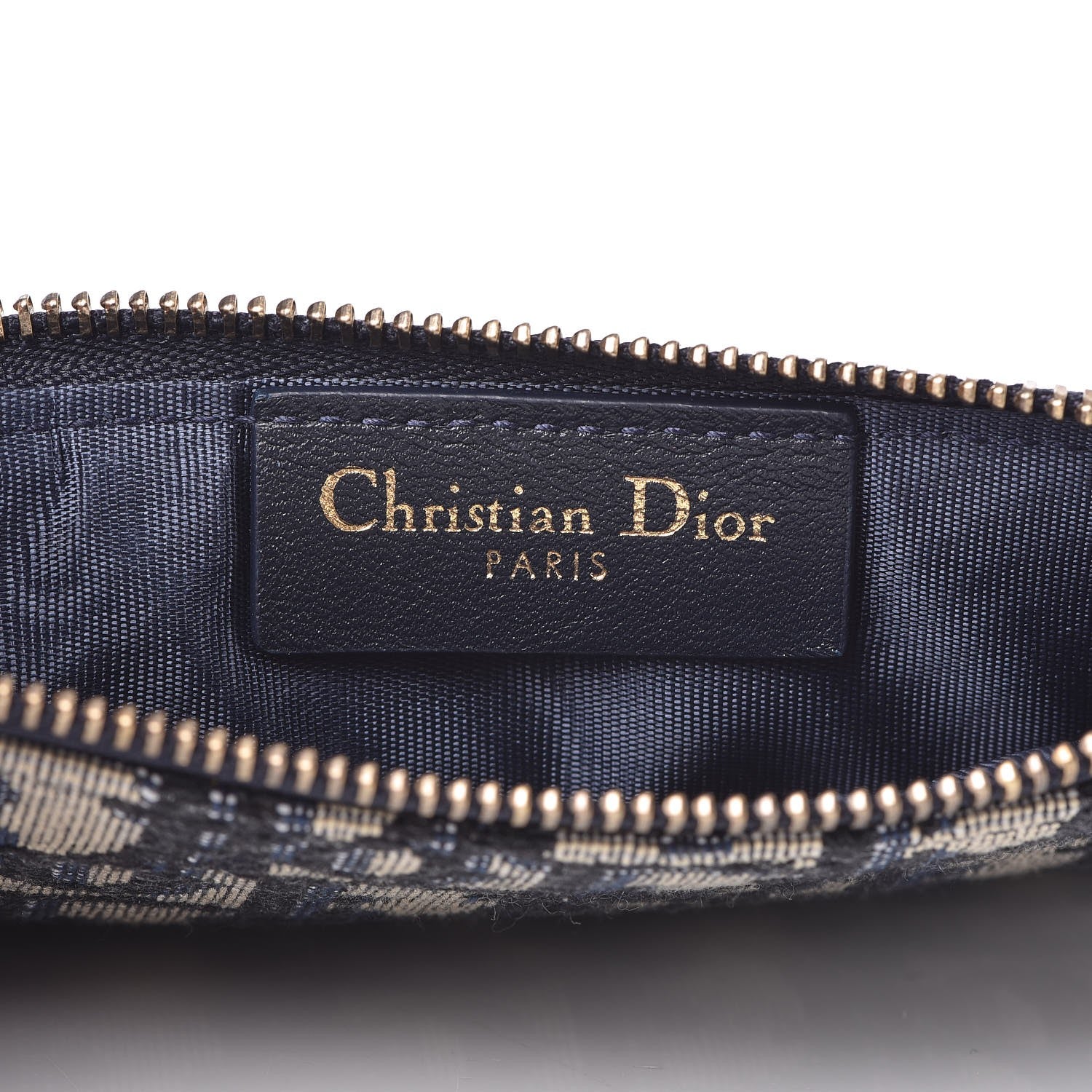 Christian Dior Oblique Dior Pouch Navy Blue 6 of 7