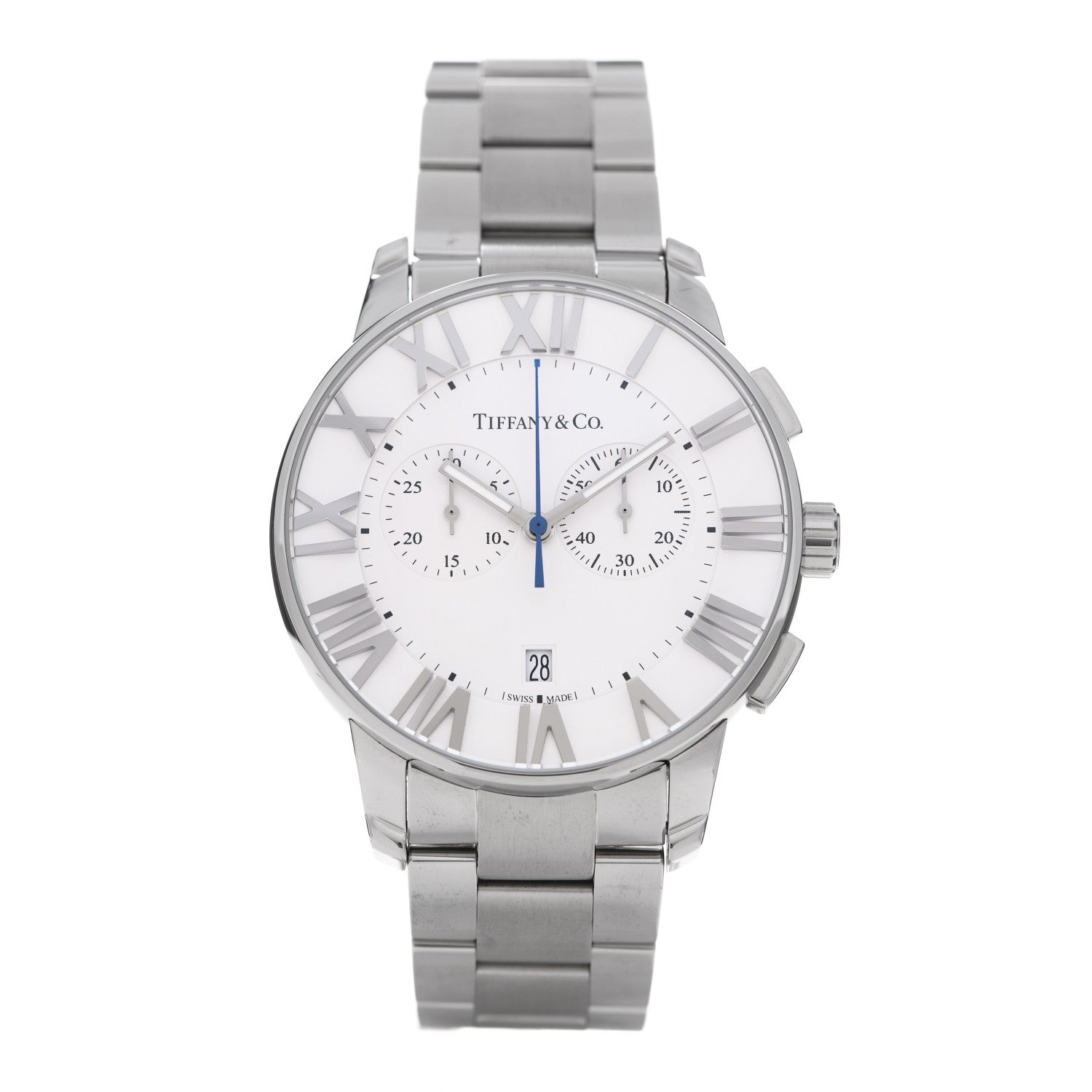 Tiffany Stainless Steel 42mm Atlas Chronograph Quartz Watch 1 of 5