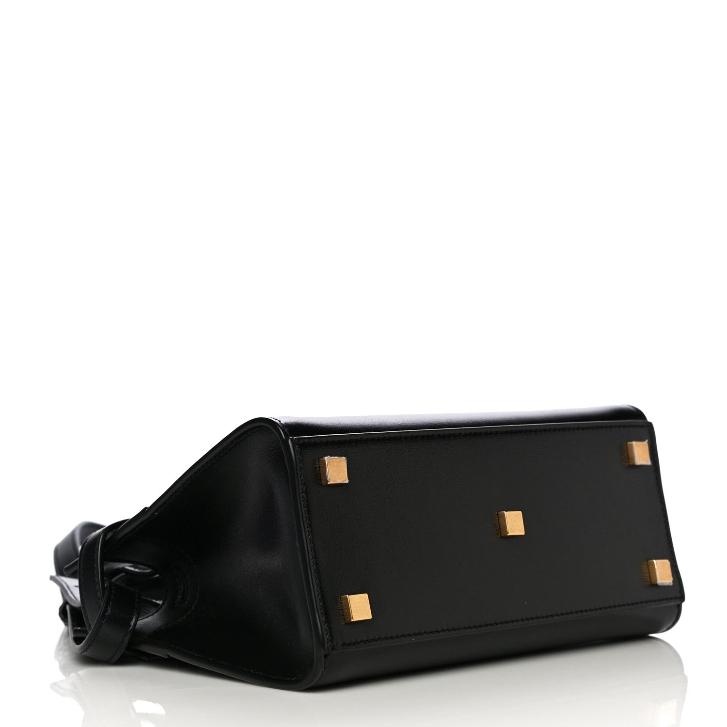 Saint Laurent Smooth Calfskin Manhattan Nano Shopper Tote Black 3 of 9