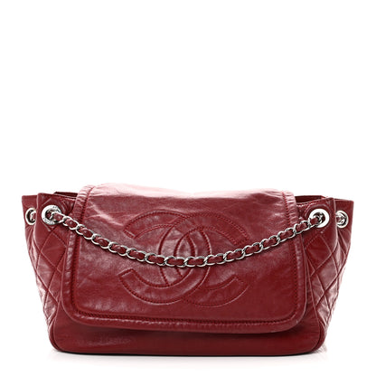 Chanel Lambskin Medium Rock and Chain Flap Red 1 of 10