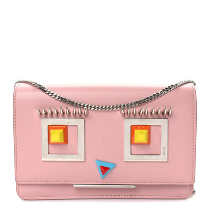 Fendi Vitello Century Hypnoteyes Tube Wallet On Chain Bubblegum 1 of 10