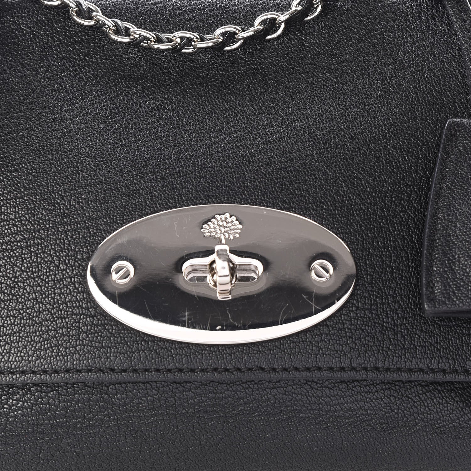 Mulberry Glossy Goatskin Small Lily Flap Black 10 of 10
