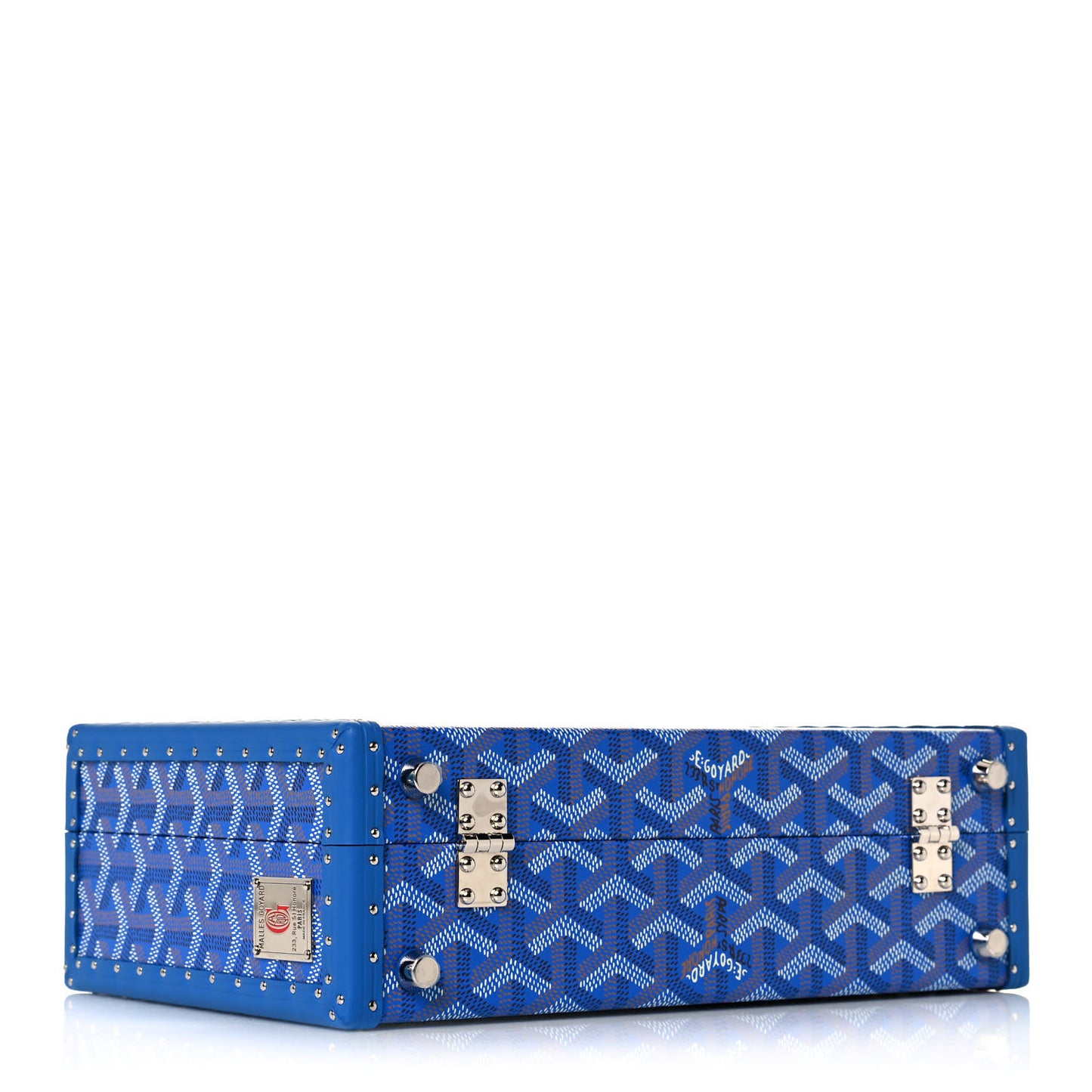 Goyardine Grand Hotel Trunk Sky Blue