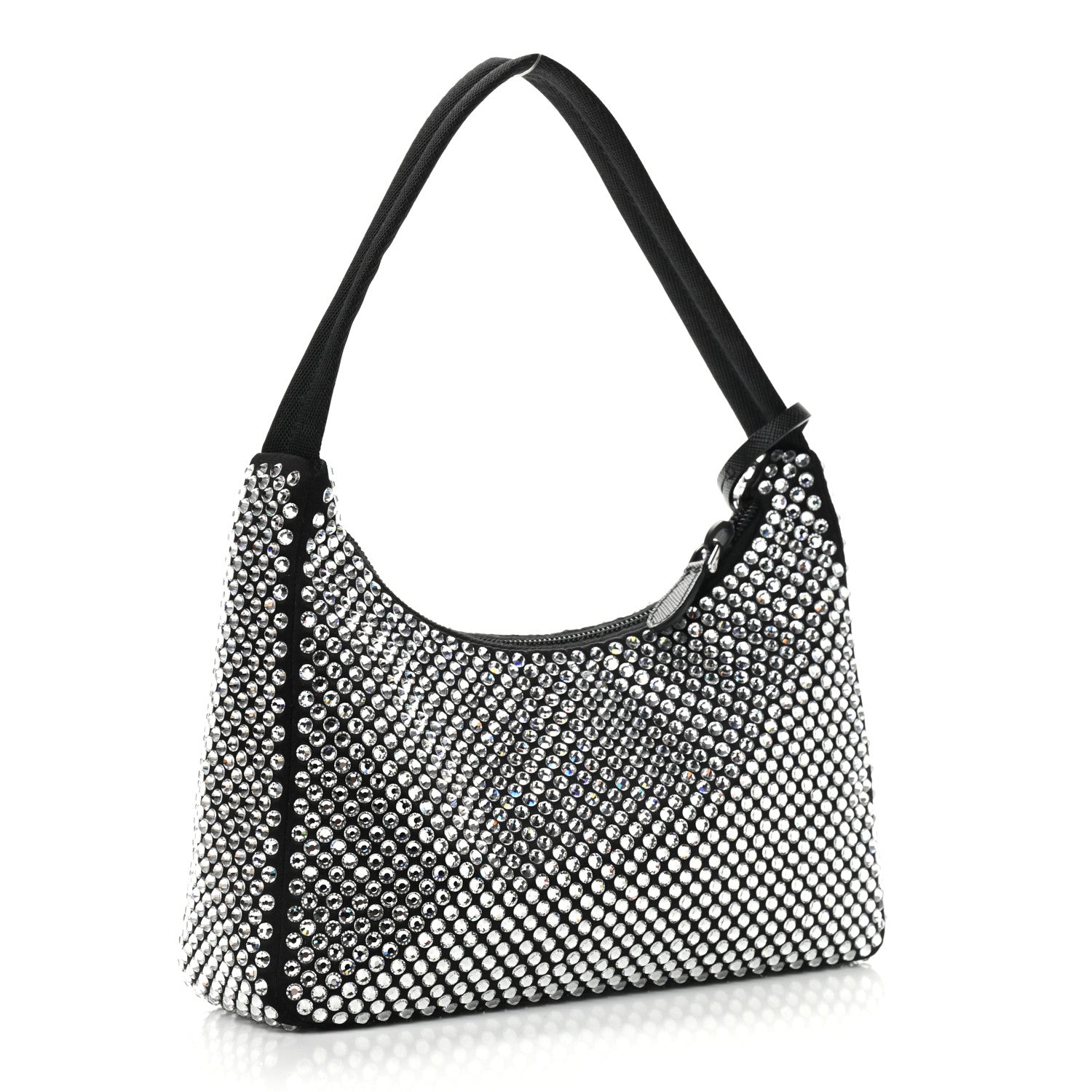 Prada Satin Crystal Mini Re-Edition 2000 Bag Cristal 3 of 11