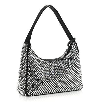 Prada Satin Crystal Mini Re-Edition 2000 Bag Cristal 3 of 11