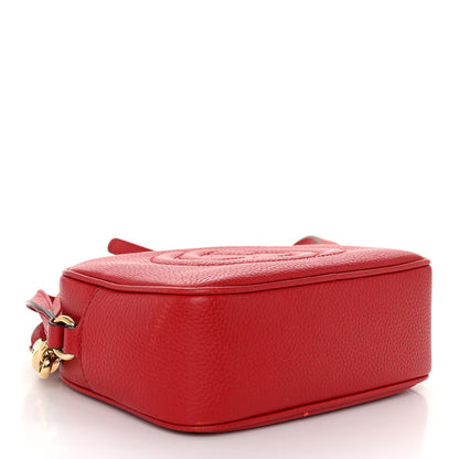 Gucci Pebbled Calfskin Small Soho Disco Bag Vibrant Red 4 of 11