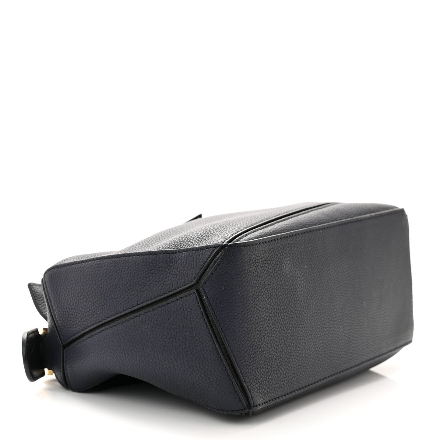 Calfskin Small Puzzle Bag Midnight Blue Black