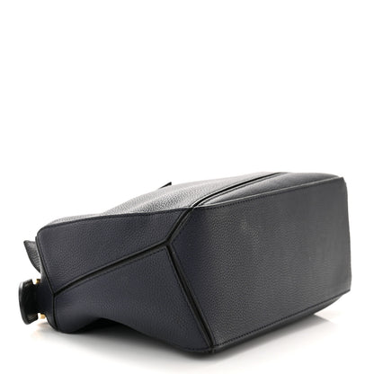 Loewe Calfskin Small Puzzle Bag Midnight Blue Black 4 of 10