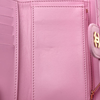 Chanel Caviar Quilted Medium Flap Wallet Pink 9 of 12