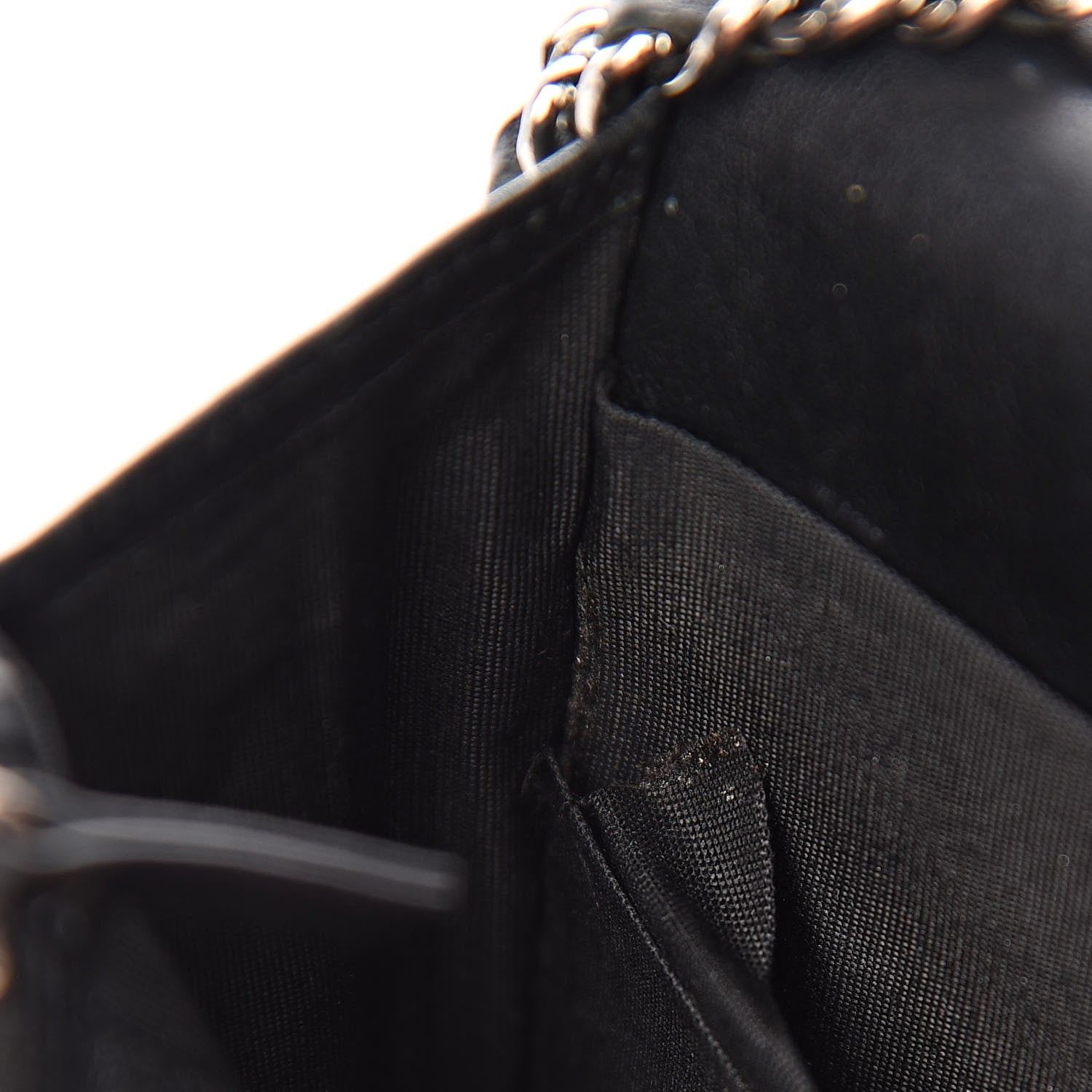 Chanel Patent Quilted Brilliant Wallet On Chain WOC Black 10 of 13