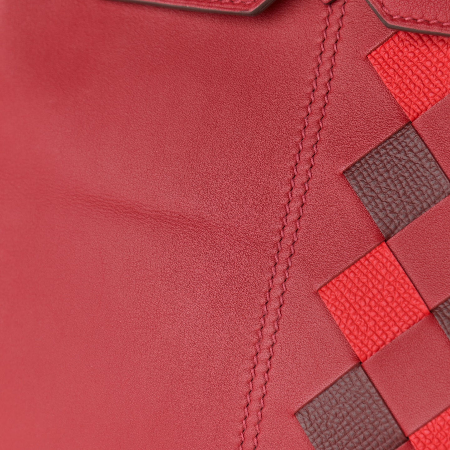 Swift Epsom Tressage Birkin 30 Rouge Piment Rouge De Coeur Rouge H