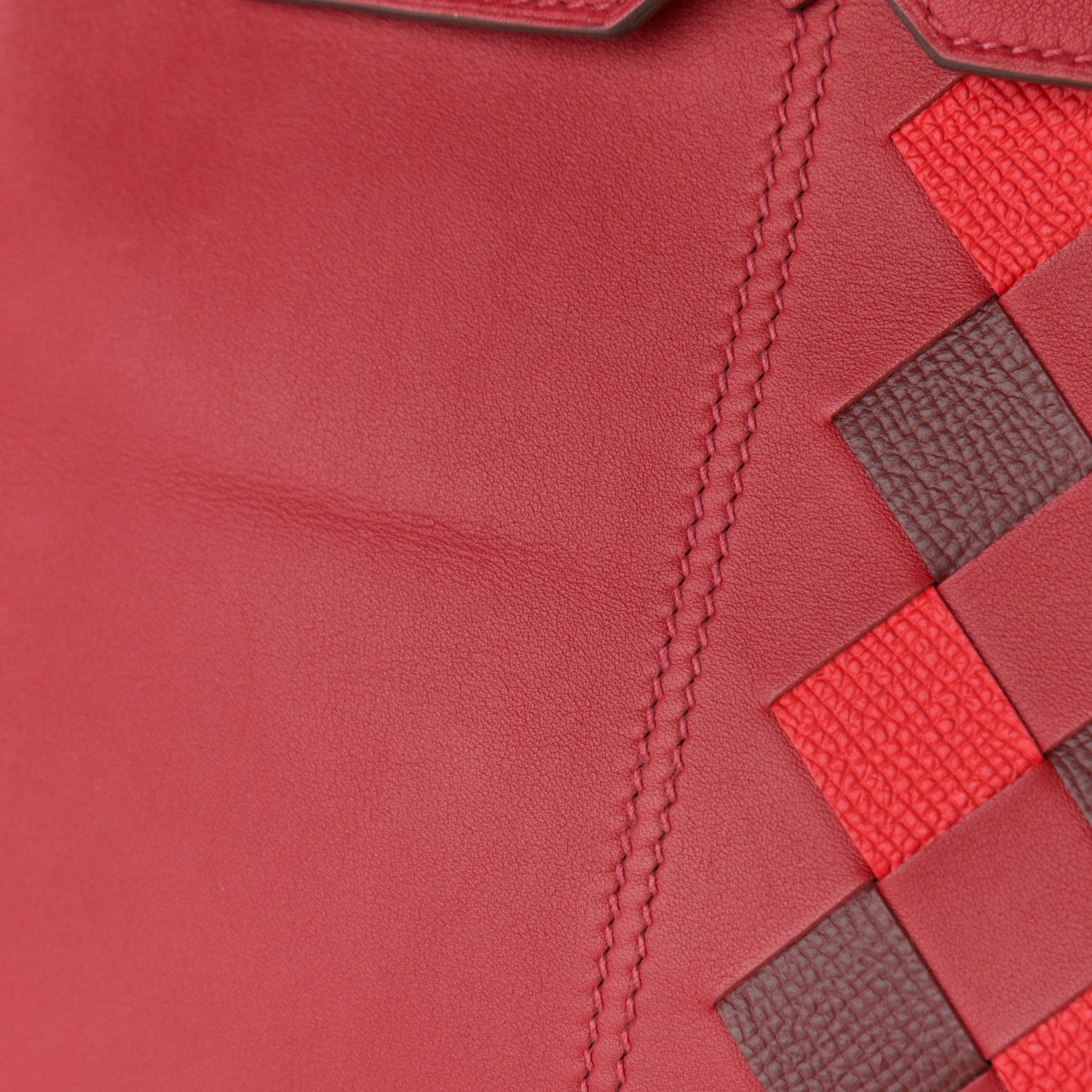 Hermes Swift Epsom Tressage Birkin 30 Rouge Piment Rouge De Coeur Rouge H 11 of 12