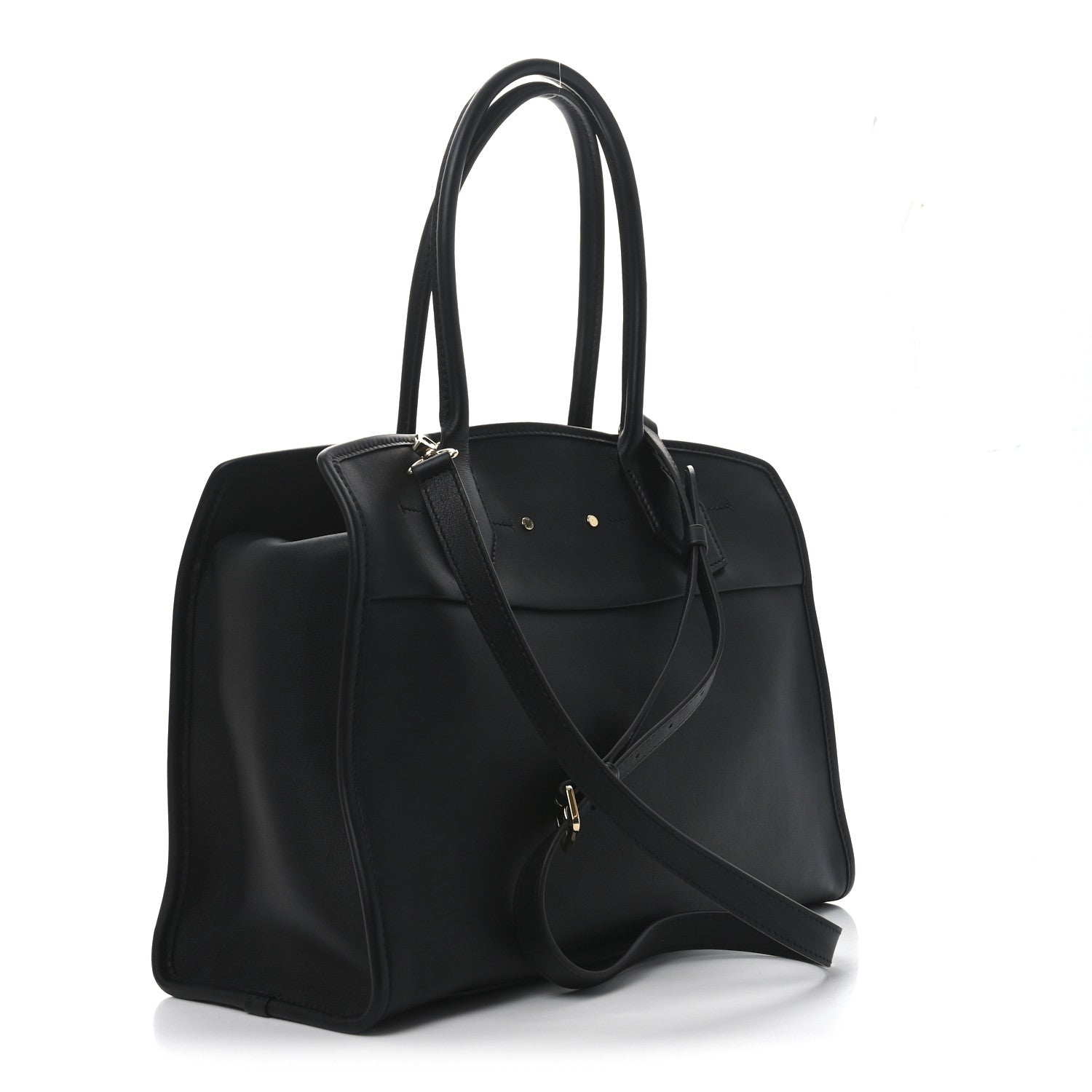 Louis Vuitton Calfskin City Steamer Soft MM Black 4 of 10