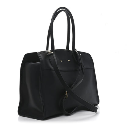 Louis Vuitton Calfskin City Steamer Soft MM Black 4 of 10