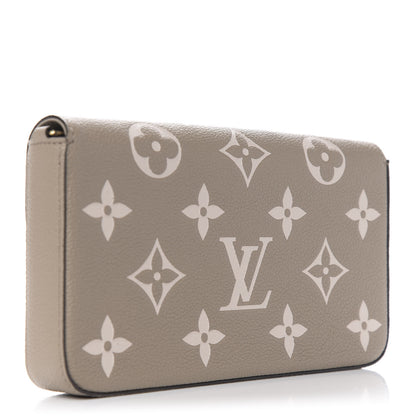 Louis Vuitton Empreinte Monogram Giant Felicie Pochette Tourterelle Creme 2 of 6