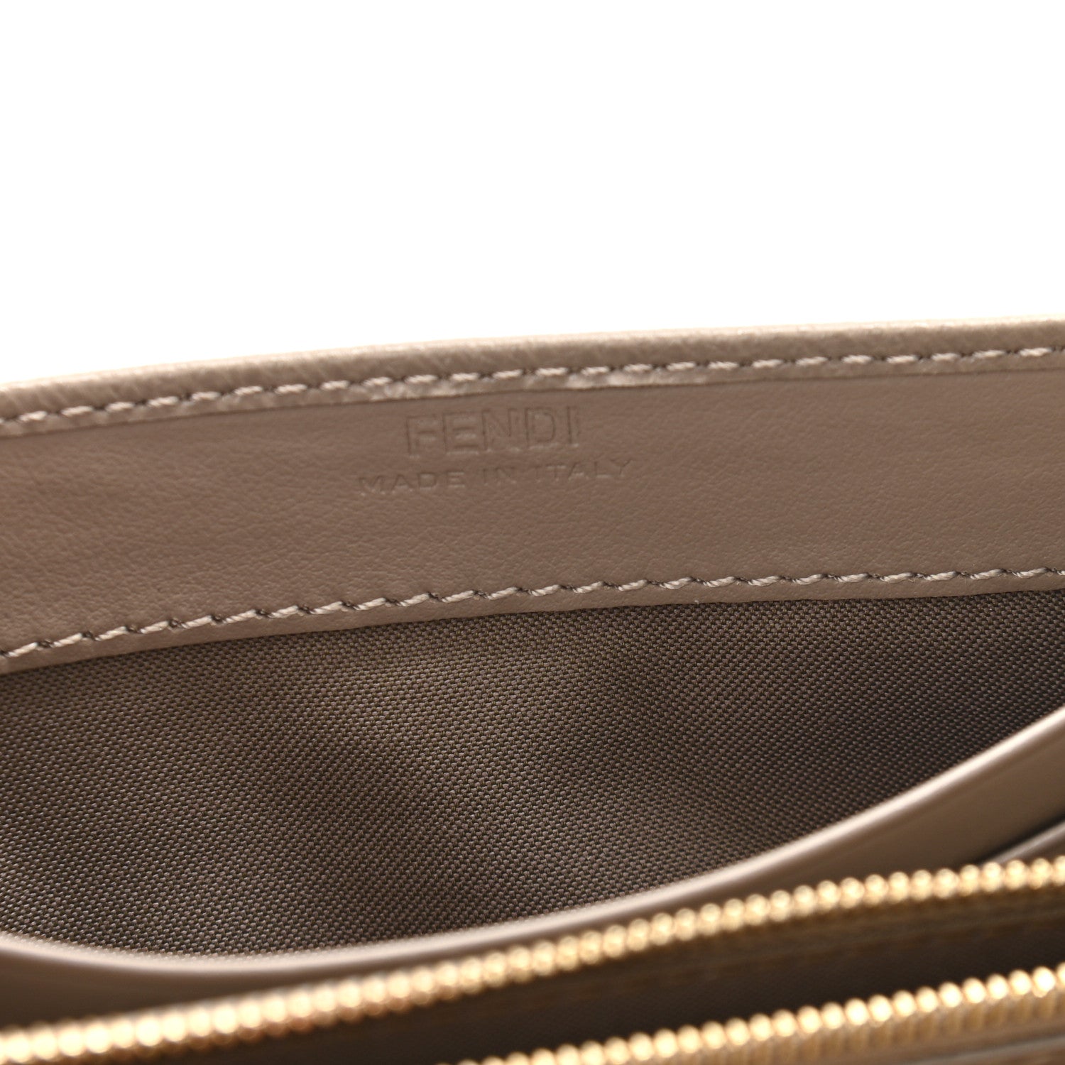 Fendi Vitello Cruise F is Fendi Continental Envelope Wallet on Chain Tortora 6 of 12