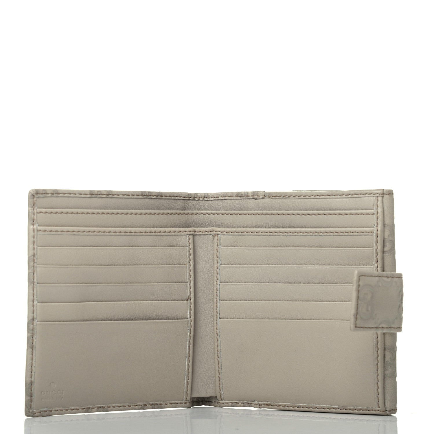 Gucci Guccissima Princy French Flap Wallet Off White 5 of 7