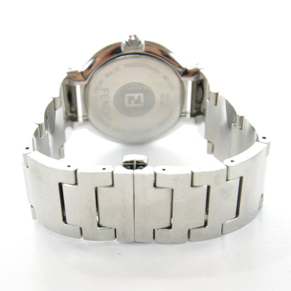 Fendi Stainless Steel Diamond Bezel Blue Mother of Pearl 35mm Orologi Quartz Watch 5 of 7