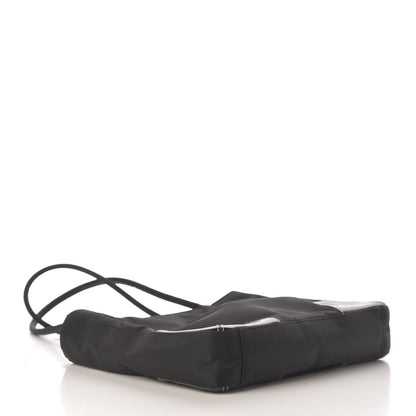 Prada Calfskin Tessuto Nylon Easy Shoulder Bag Black 4 of 9
