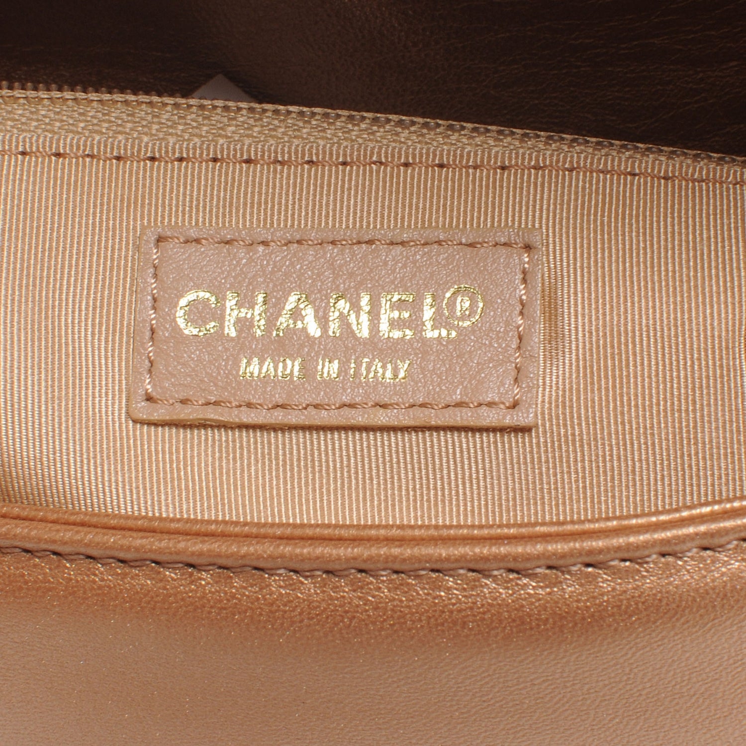 Chanel Lambskin Chocolate Bar Quilted CC Flap Bronze 6 of 8