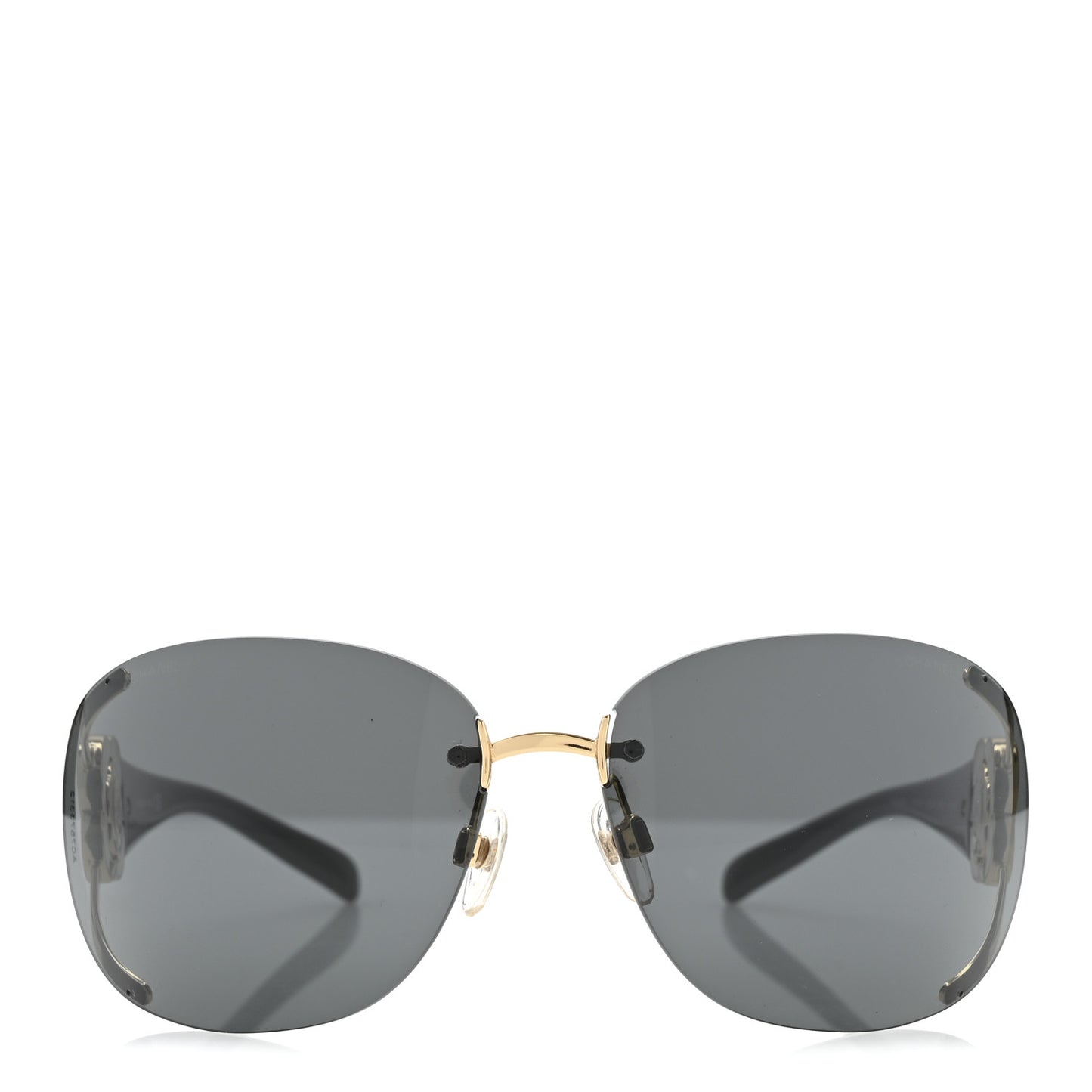 Crystal Camellia CC Sunglasses 4171-B Black