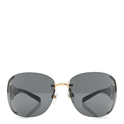 Chanel Crystal Camellia CC Sunglasses 4171-B Black 2 of 8