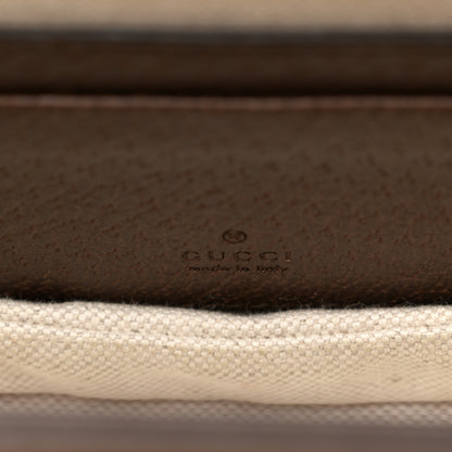 Gucci Monogram Jumbo GG Textured Dollar Calfskin Web Mini Bamboo 1947 Top Handle Bag Camel Ebony New Acero 6 of 11