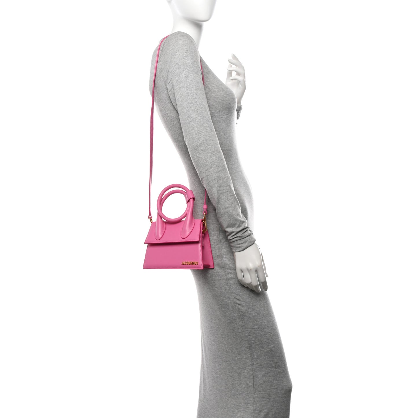Smooth Calfskin Le Chiquito Noeud Pink