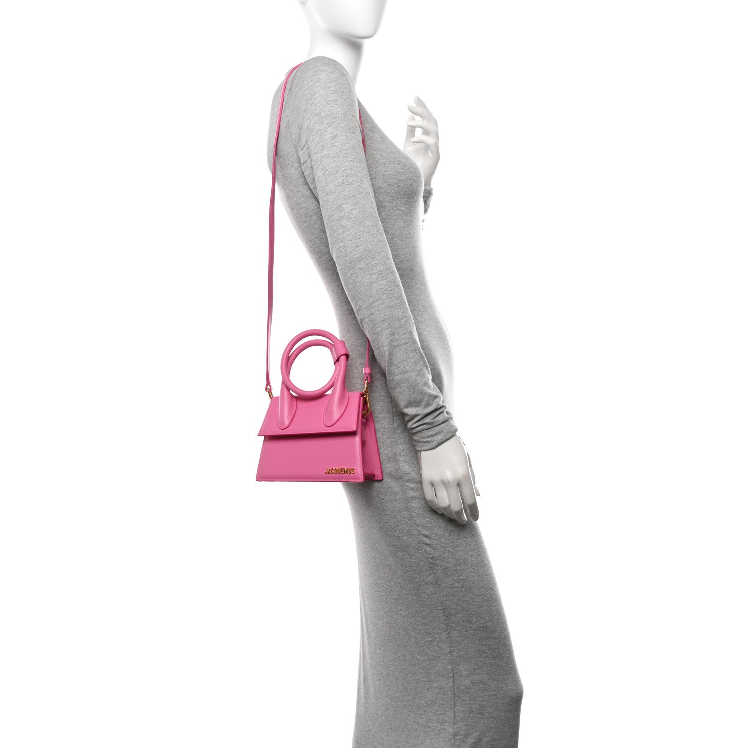 Jacquemus Smooth Calfskin Le Chiquito Noeud Pink 2 of 12