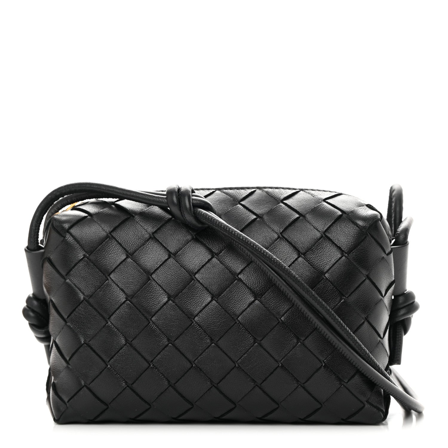 Bottega Veneta Nappa Intrecciato Mini Loop Camera Bag Black 1 of 10