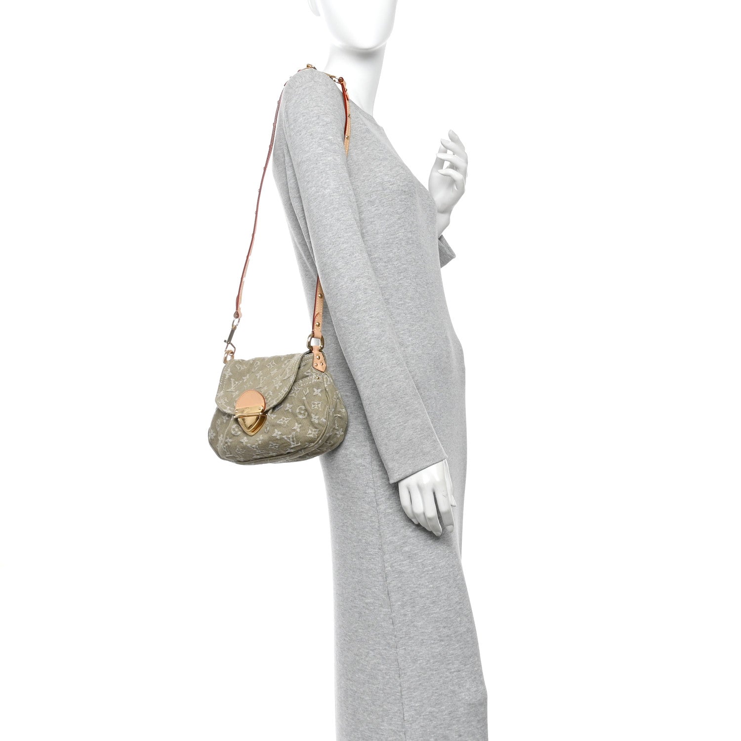 Louis Vuitton Monogram Denim Sunset Khaki 2 of 9