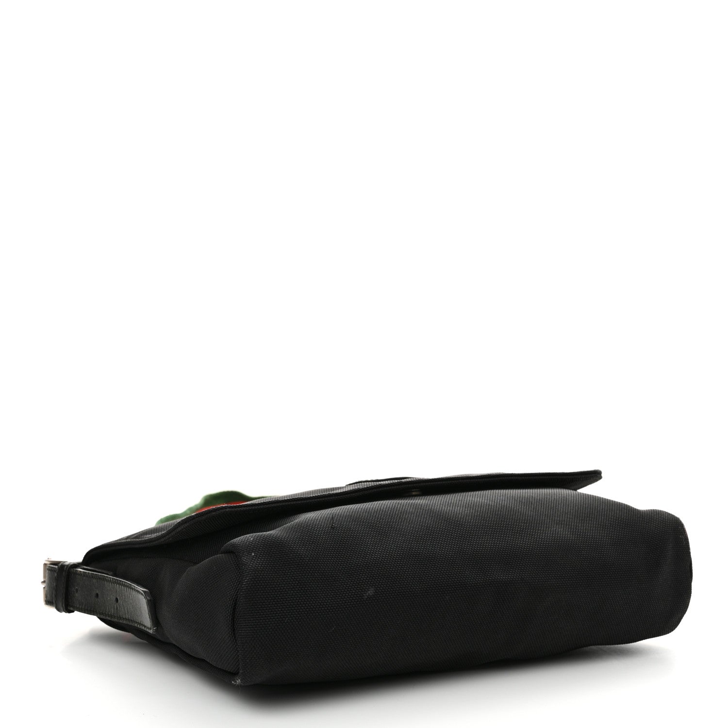 Gucci Techno Canvas Web Large Flap Messenger Bag Black 4 of 14