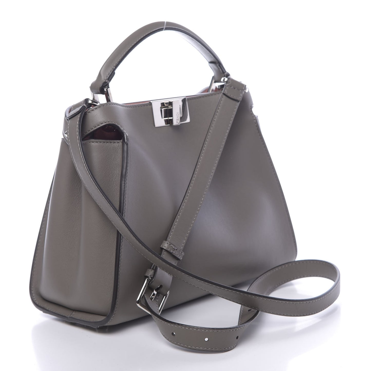 Vitello Tahiti Burro Medium Peekaboo Iconic Essentially Satchel Foresta Macaron
