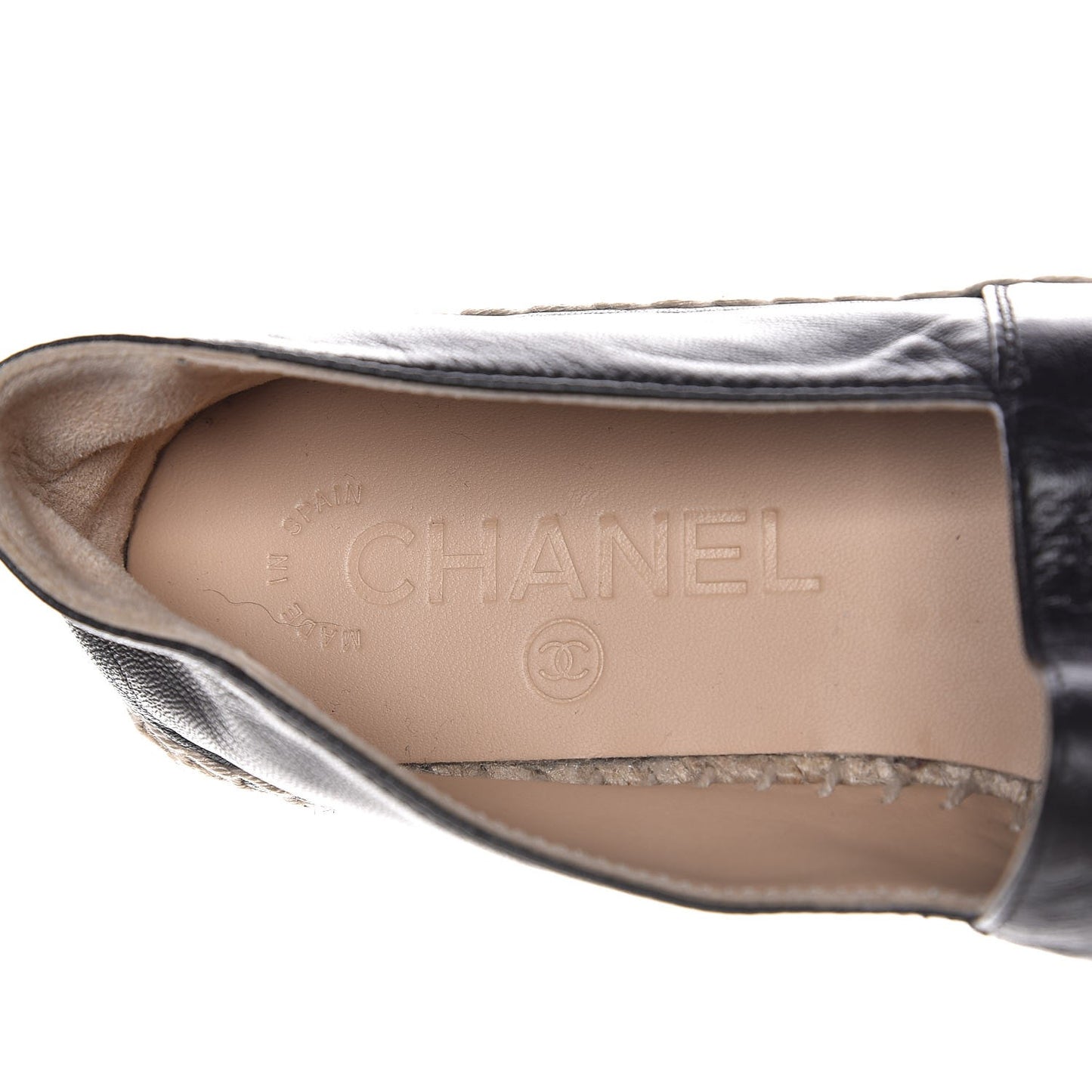 Lambskin CC Espadrilles 35 Black