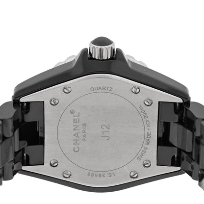 Chanel Stainless Steel Ceramic Ruby 33mm J12 Quartz Watch Black 4 of 4