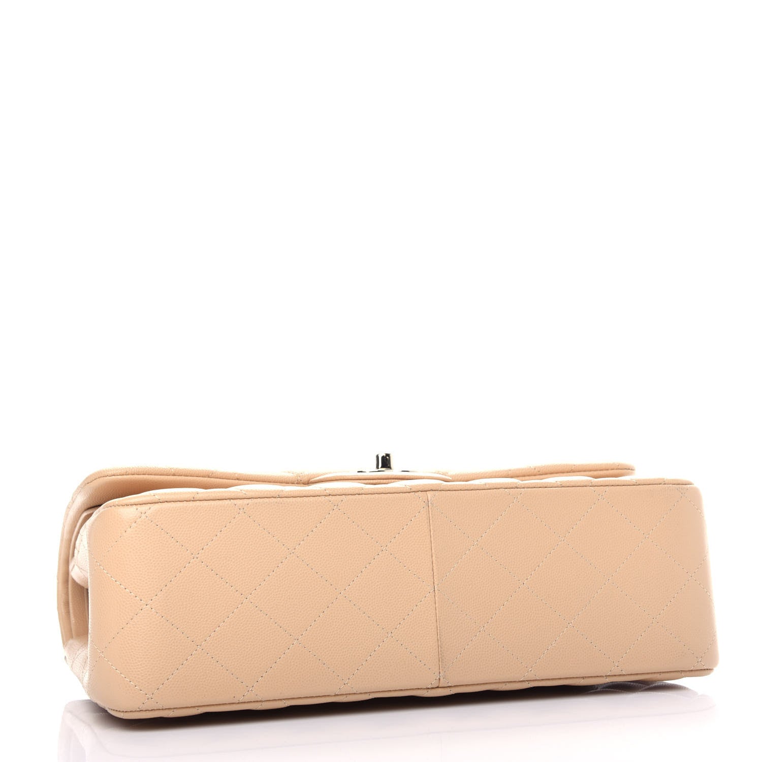 Chanel Caviar Quilted Jumbo Double Flap Light Beige 4 of 10