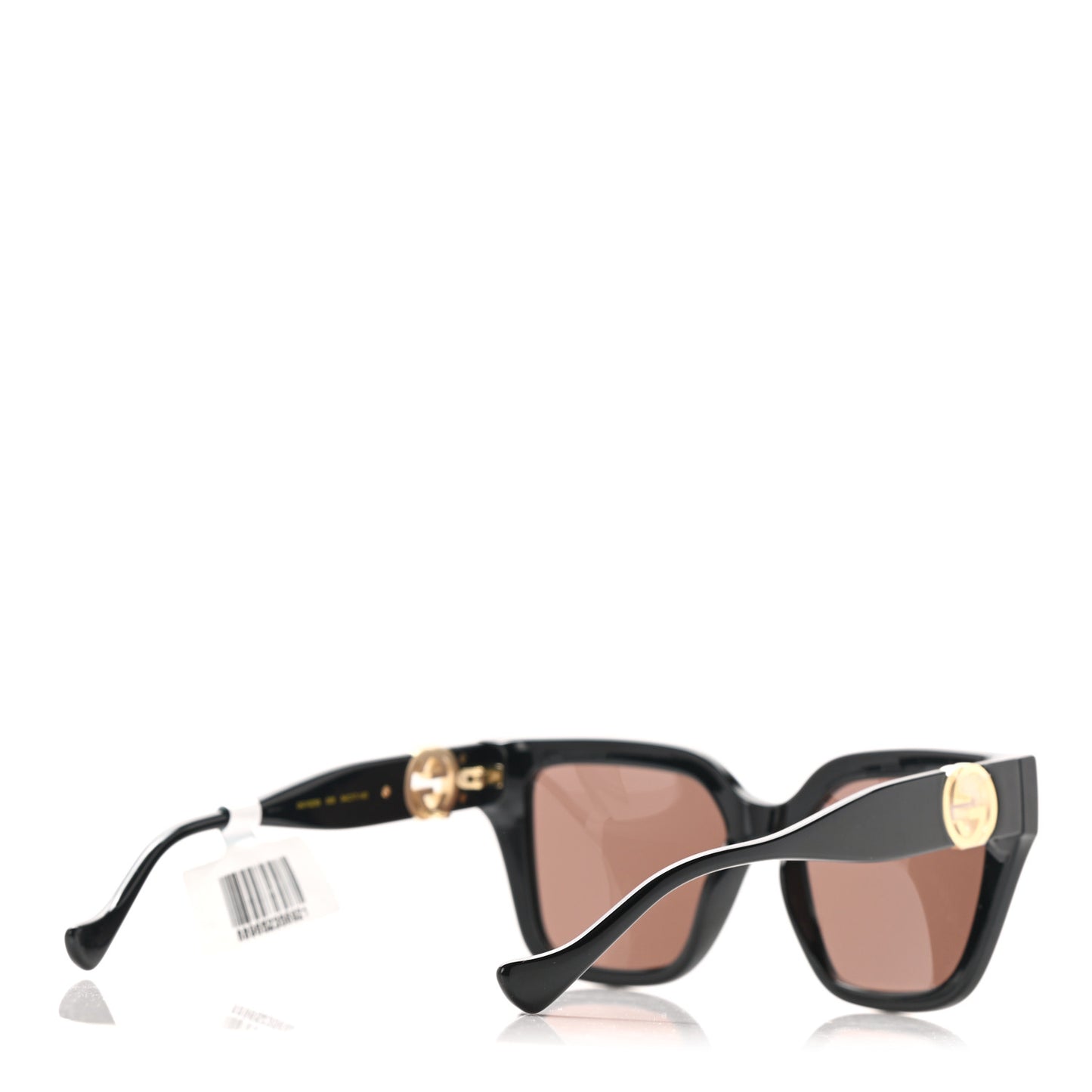 Acetate Square Frame Chain Sunglasses GG1023S Black