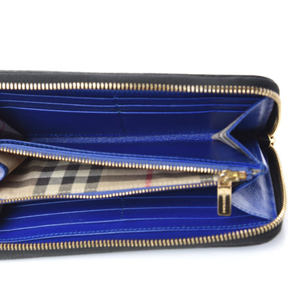 Burberry Calfskin Ziggy Zip Around Wallet Brilliant Blue 5 of 10