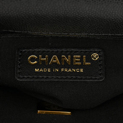 Chanel Caviar Quilted School Memory Small Top Handle Flap Black 6 of 11