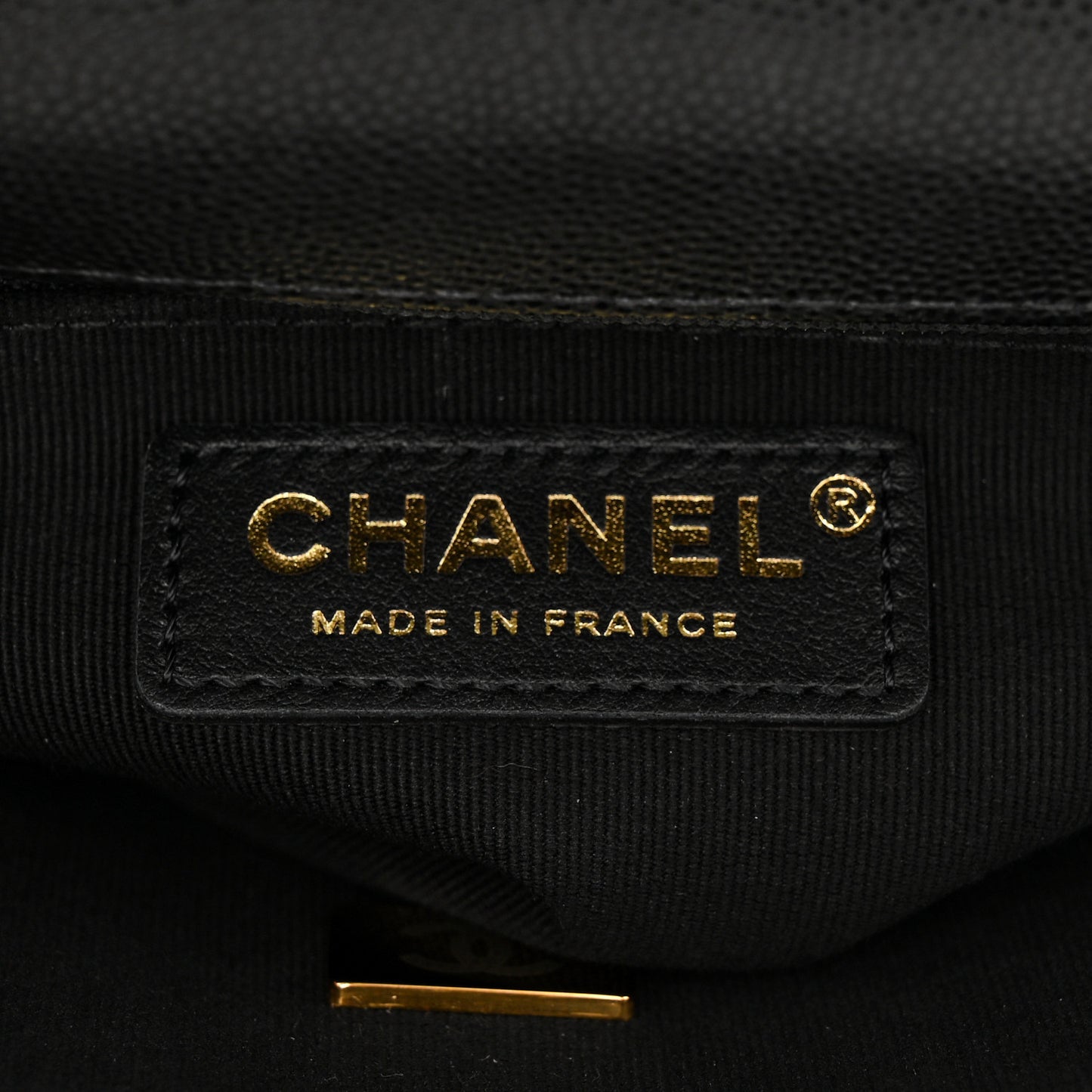Caviar Quilted School Memory Small Top Handle Flap Black