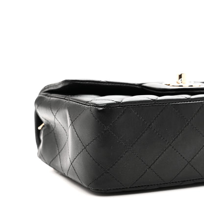 Chanel Lambskin Quilted Mini Rectangular Flap Black 9 of 11